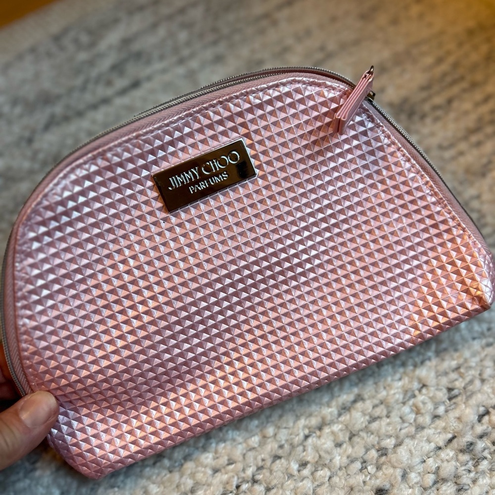 Jimmy Choo Pink Parfums Cosmetic Bag for Women